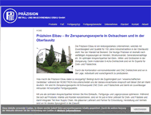 Tablet Screenshot of praezision-eibau.de